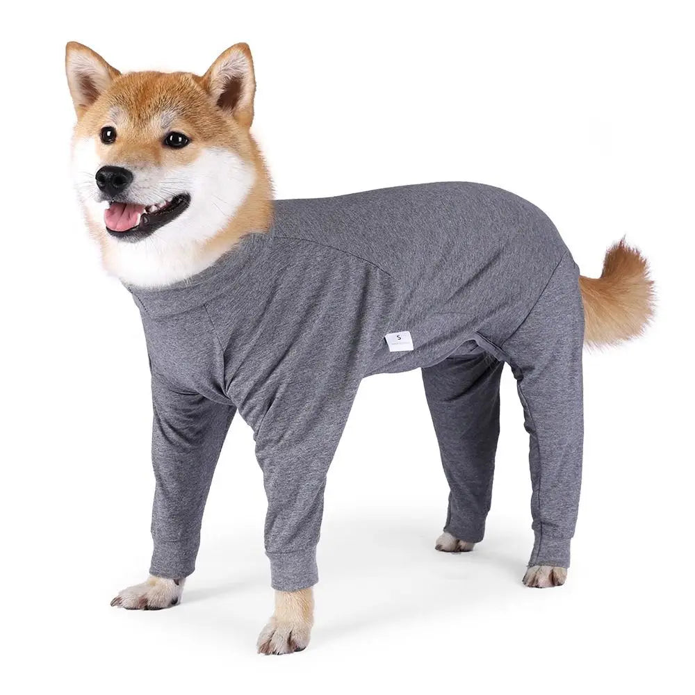 Stretchy dog sweater – soft jumpsuit, physiological suit, pajamas