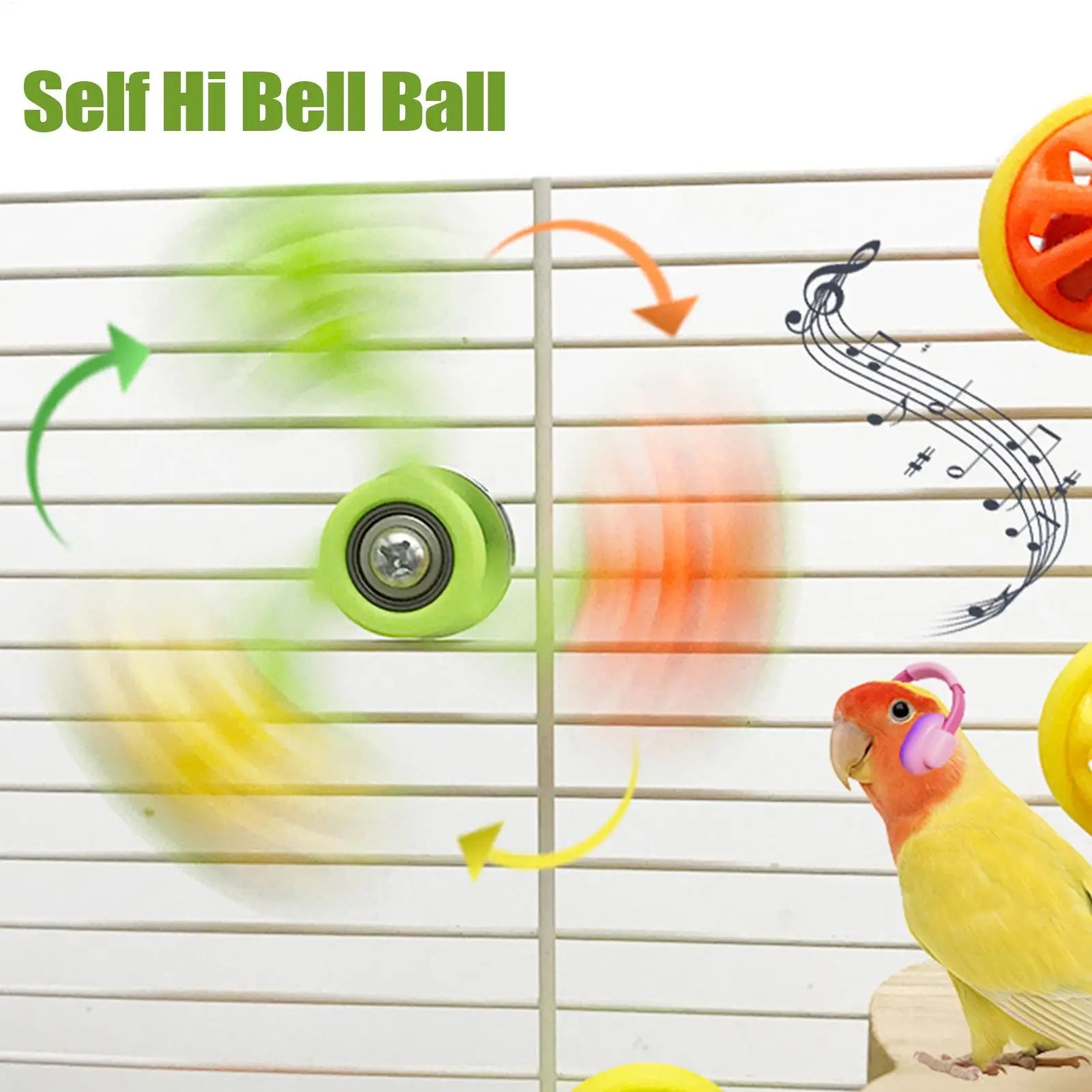 Interactive Swirling Toy for Parrots – Stimulation, Entertainment, and Chewing