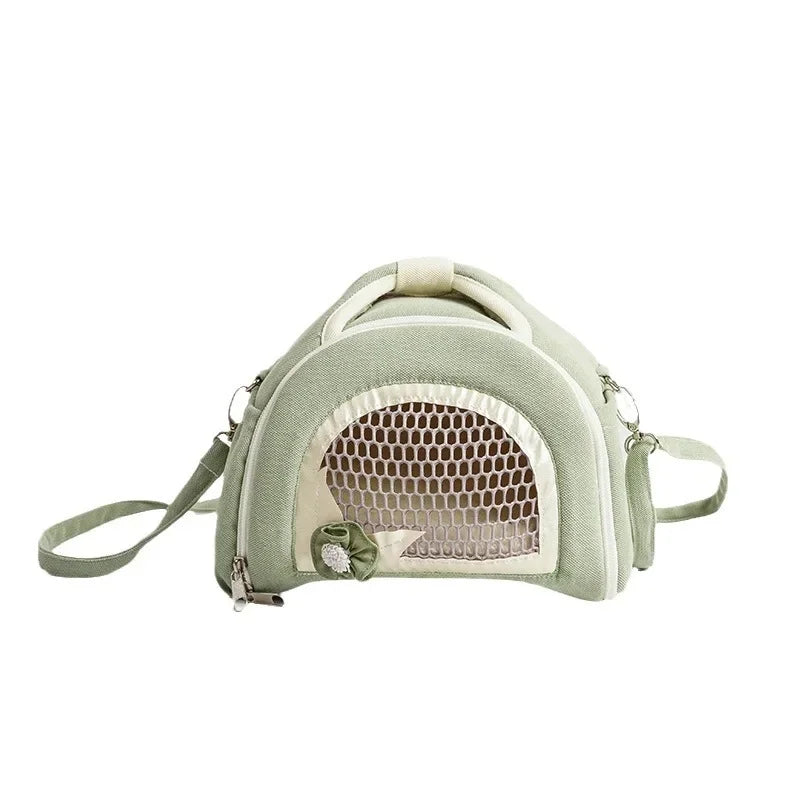 Breathable Pet Bag Small Pet Carrier Bag Breathable Comfortable Pet Travel Tote Bag Sling for Hamster Guinea Pig Rabbit Hedgehog