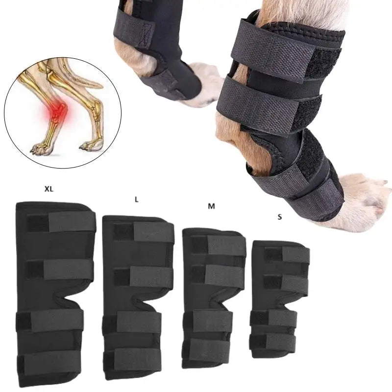 2 PCS Dog Leg Knee Brace Straps Bandages Protection For Pet Joint Wrap Medical Supplies Canine Accessories