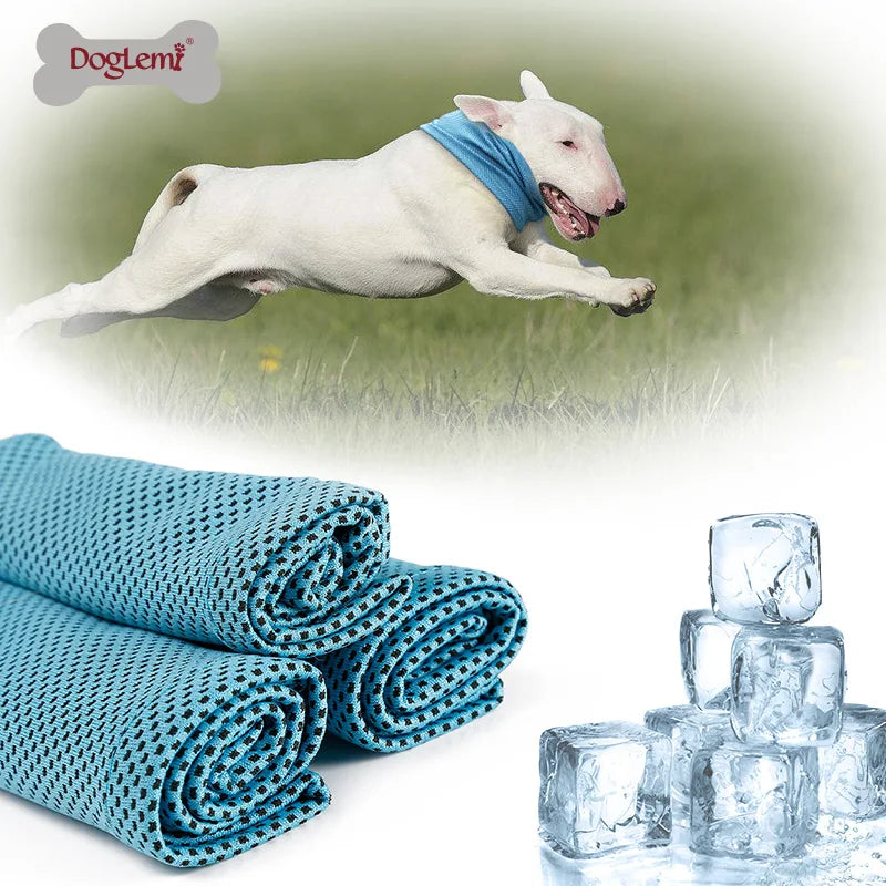 Summer Breathable Cooling Dog Bandana Scarf for Pet small dogs Bulldog Sunstroke Cooling Neck Wrap dog collar perro