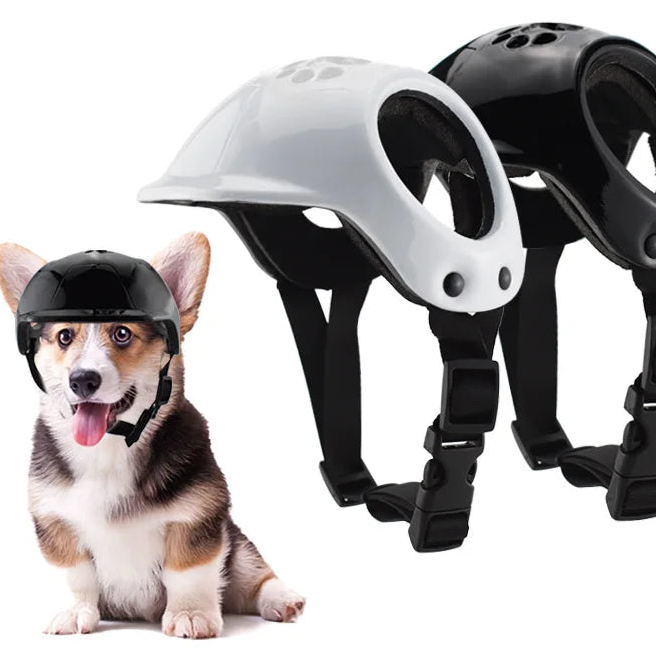 Pet Helmets, Cat Helmet, Dog Helmet - Outdoor Mini Head Protection Safe Hat Dog Motorcycle Helmet Pet Photo Props Accessories
