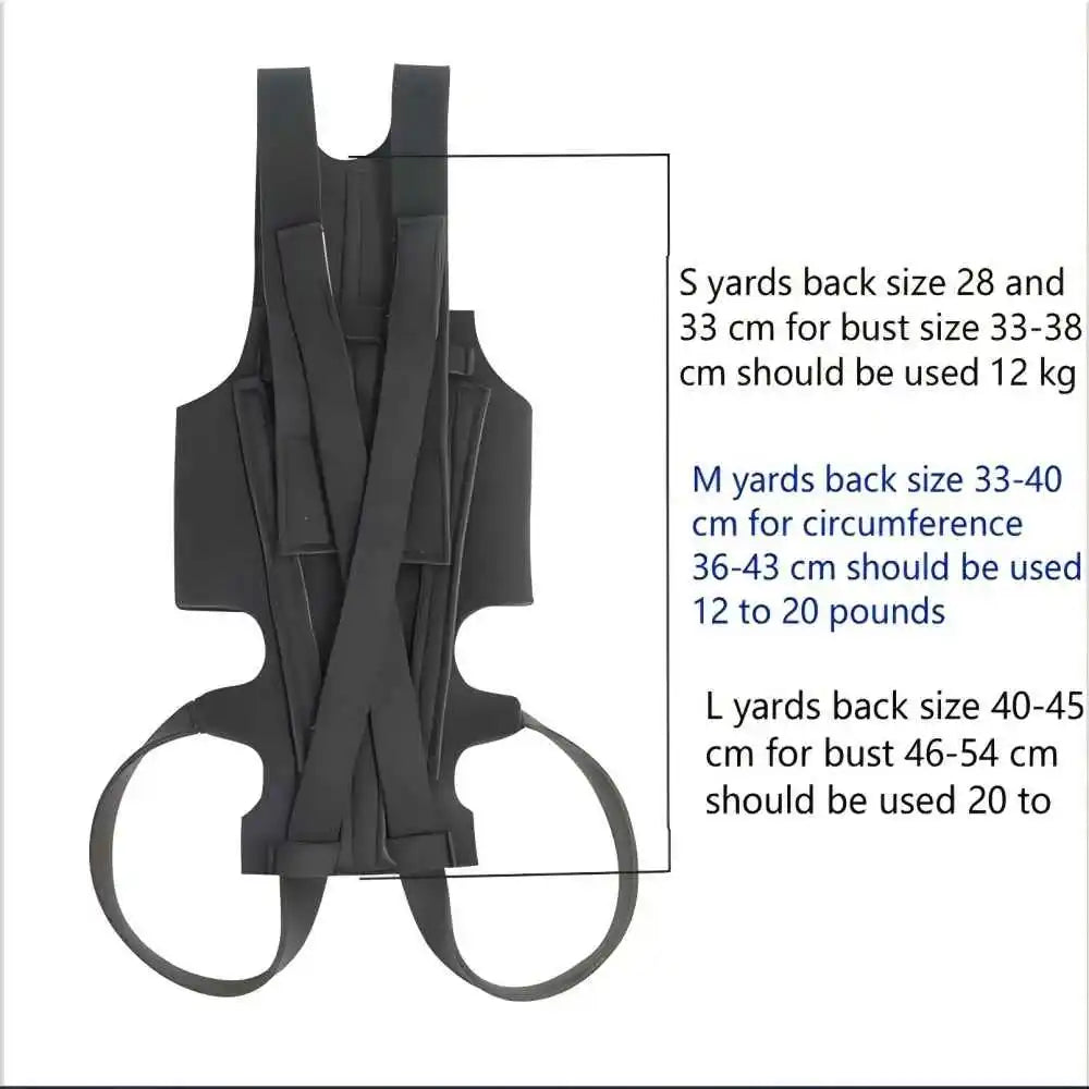 Breathable Dog Back Brace Comfortable Pet Back Bracer For IVDD Back Protector Helps Injury Recovery And Rehabilitation S/M/L