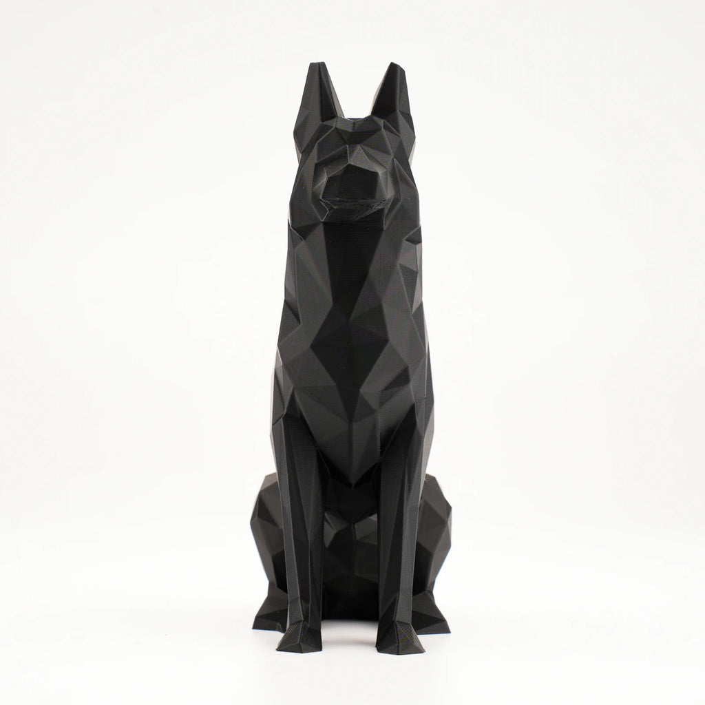 Dog Figurine Animal Statues Black German Shepherd Sculptures Ornament Elegant Designs for Room & Car Decoration Idea Festive Gift