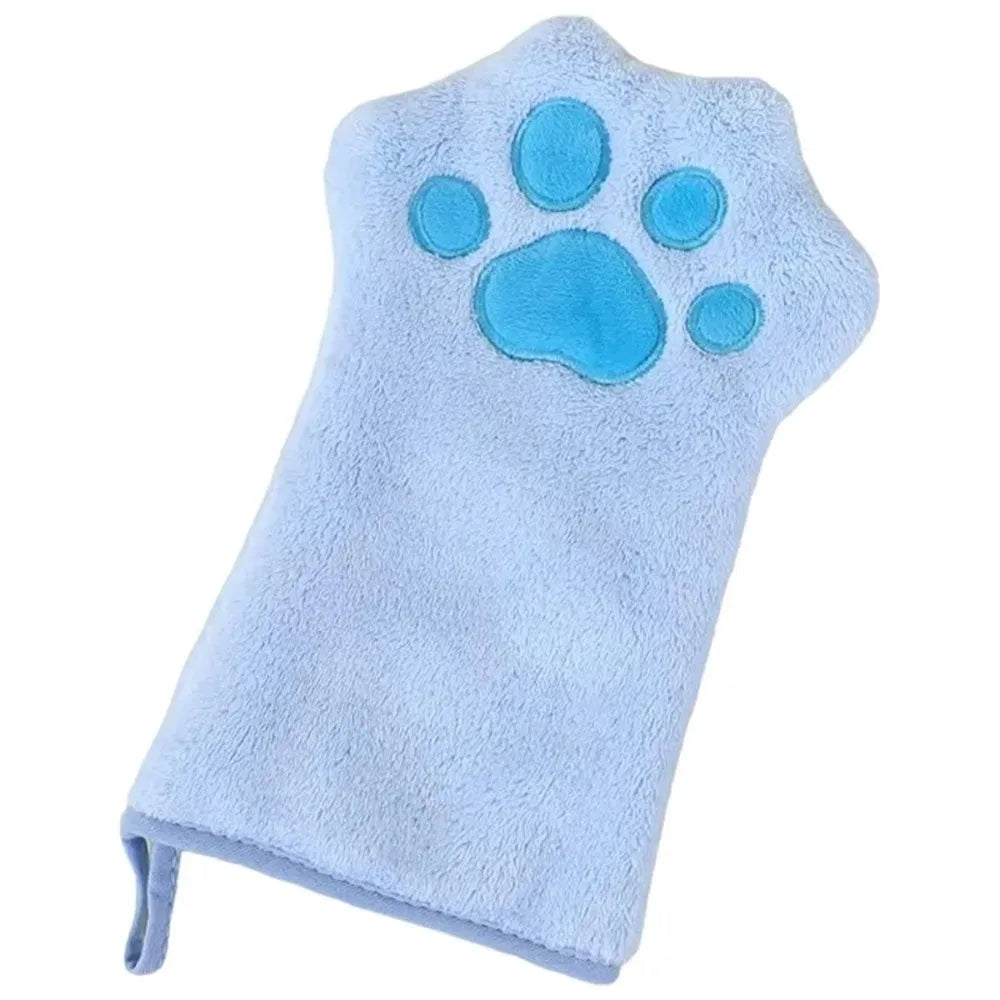 Portable Special Cat Bath Towel, Professional Absorbing Pet Drying Glove, Durable Deshedding Towel Glove for Cats and Dogs