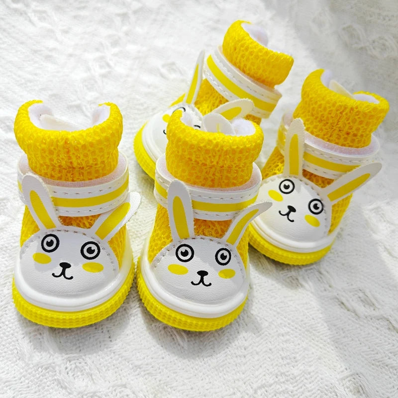 Summer Animal Cute Rabbit Dog Sneakers For Small Puppy Breathable Pet Sandal Shoes Footwear Boots Accessories Chihuahua Yorkie