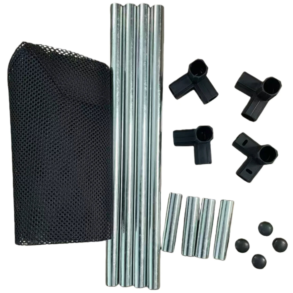 Rashladni povišeni krevet za pse i mačke – sa ogradom, mrežom i torbom za nošenje