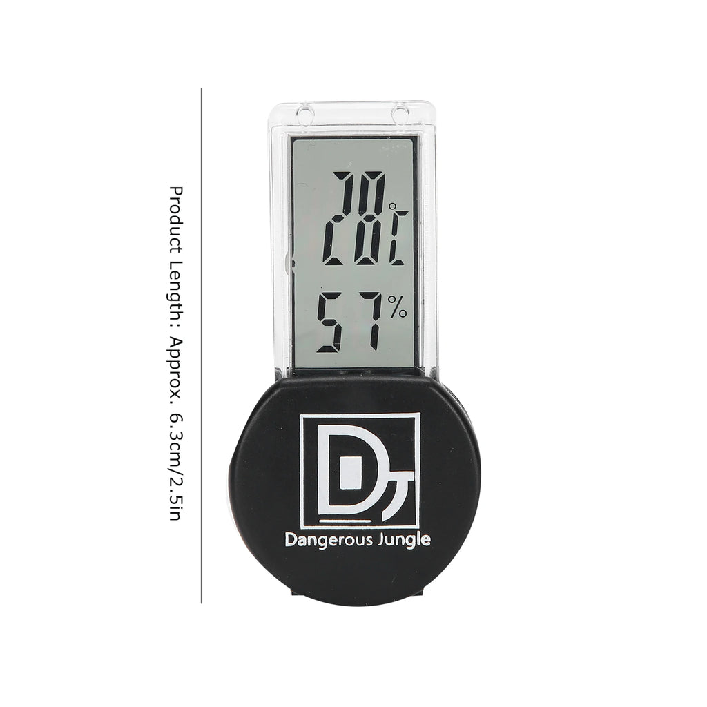Reptile Temperature Gauge Thermometer Reptile Terrarium Thermometer Hygrometer Digital Display Pet Temperature Gauge