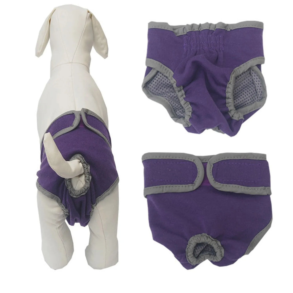 Washable Female Dog Diapers for Small and Medium Dogs Adjustable Pet Physiological Pants