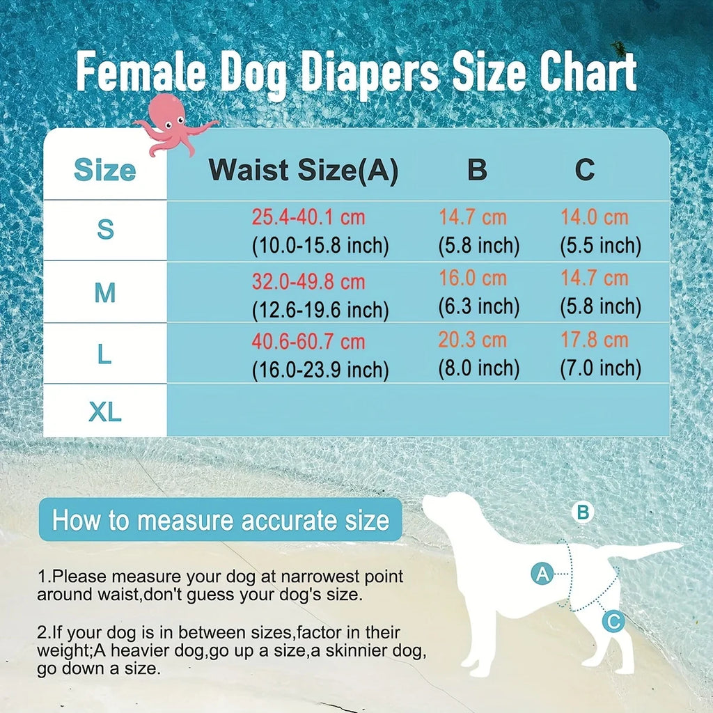 Washable Female Dog Diaper Cute Houndstooth Dress Short Underwear Belly Bands Reusable Pet Panties Sanitary Pant Diapers