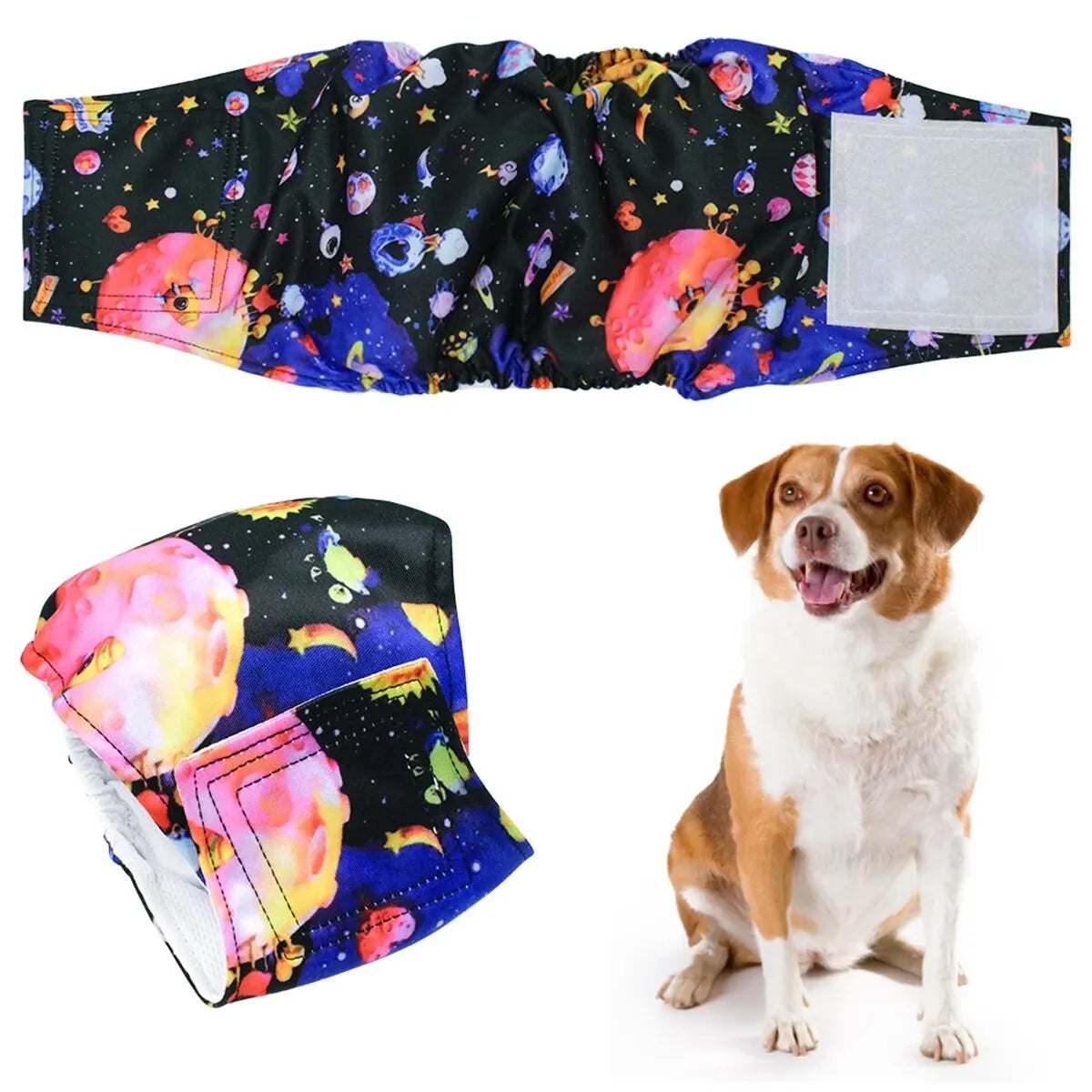 1PC Washable Belly Band for Male Dogs High Absorbing Male Dog Diapers & Extender Reusable Male Puppy Wraps for Medium Dogs
