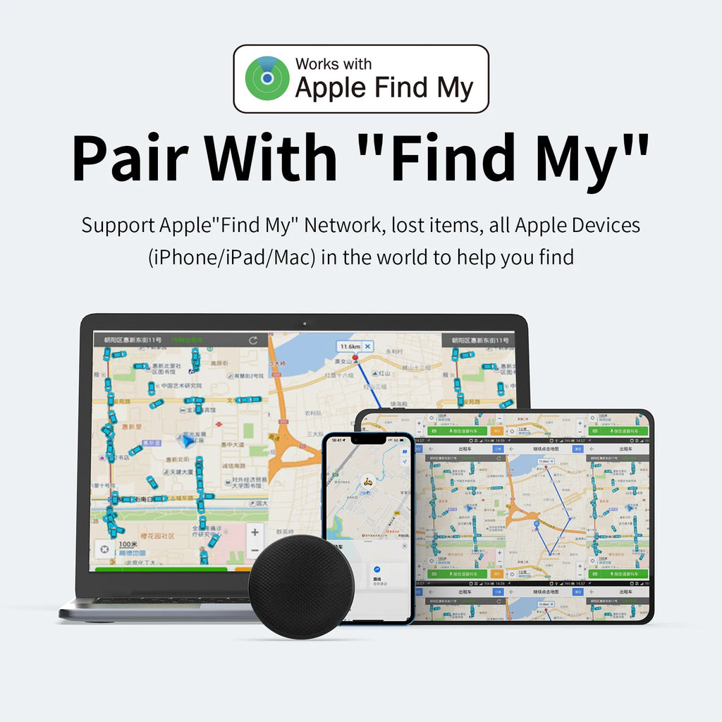 GDGO MFi Certified Pet Tracker AirTag Alternative Anti-Lost Device for Cats Dogs Bikes Compatible with iPhone