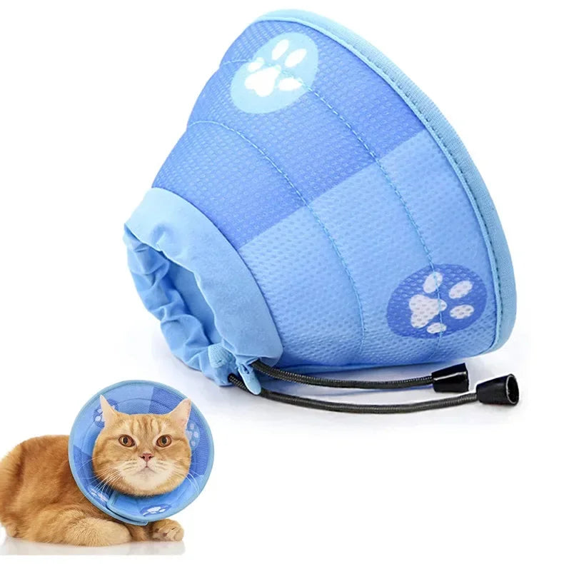 Soft Protective Collar for Cats and Dogs – Adjustable, Breathable, S/M/L