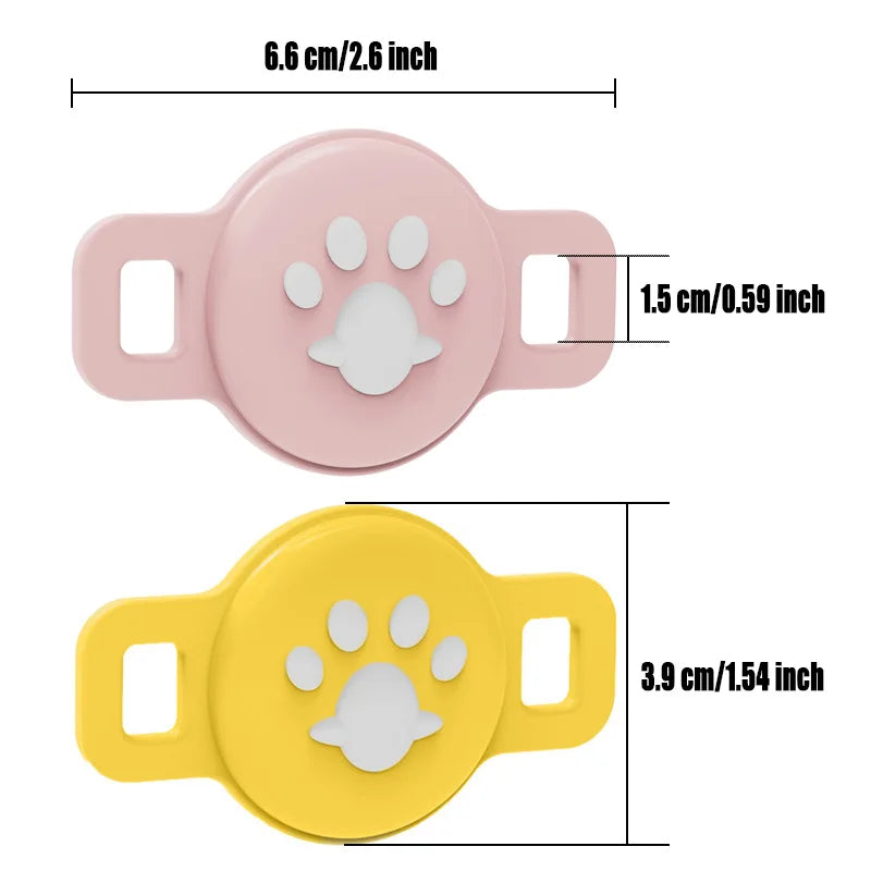 For Airtag Protective Case Cute Silicone Cover Suitable For Dog Cat Collar Anti-lost Anti-scratch Anti-fall Pet Accessories