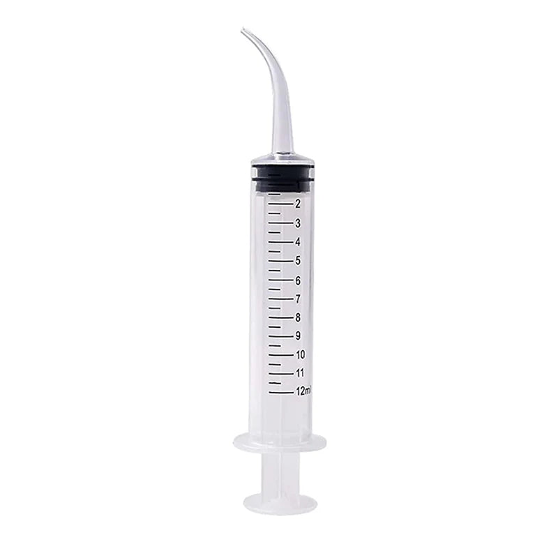 Plastic syringe for feeding small pets – 12ml, transparent, 1 pc or set of 3 pcs