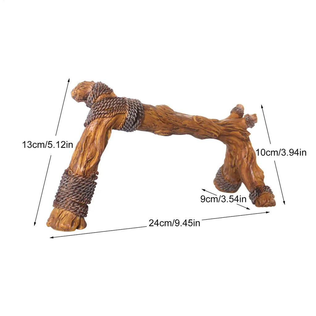 Reptile Climbing Branch Resin Climbing Tree Branch for Lizards Natural Texture Reptile Habitat Decoration for Snakes Bearded Dragons