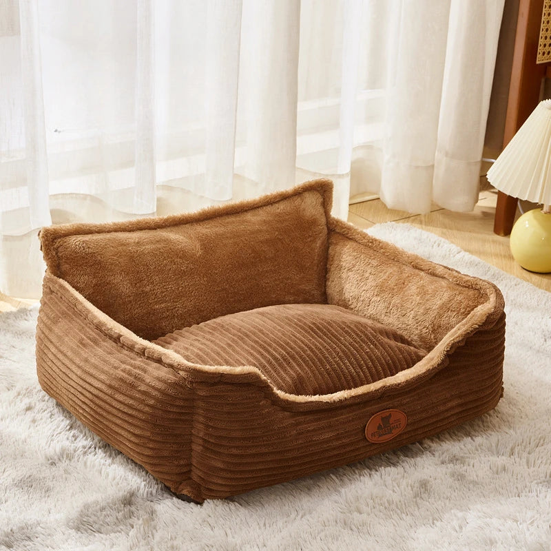 Sofa krevet za pse i mačke – kord, periv, za sve sezone, S–L
