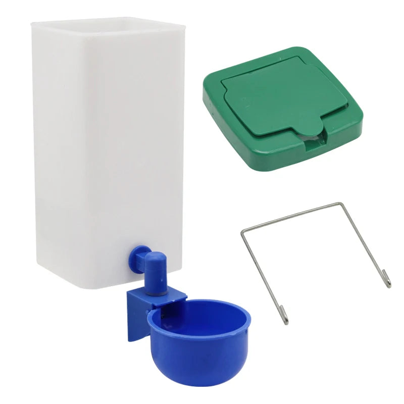Water dispenser for rabbits and rodents 1000ml – blue bowl, for hamsters, guinea pigs, ferrets