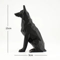 Dog Figurine Animal Statues Black German Shepherd Sculptures Ornament Elegant Designs for Room & Car Decoration Idea Festive Gift