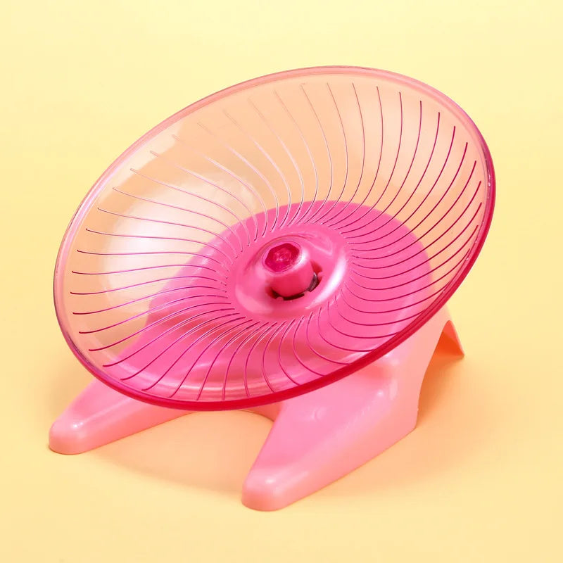 Silent Running Wheel for Small Pets - Quiet Safe Exercise Equipment Ideal for Hamsters, Mice, Parrots, and Other Small Animals