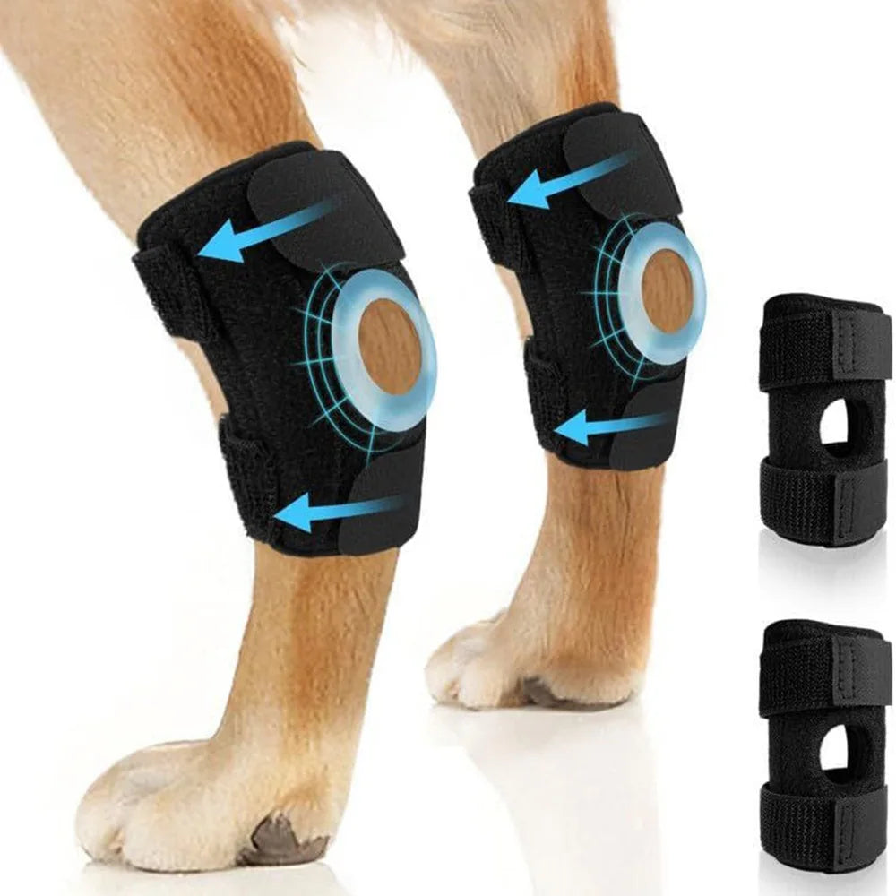 Dog Knee Pads Protector for Injury Recovery Breathable Support Bandage Wrap for Hock Joint Leg Protection