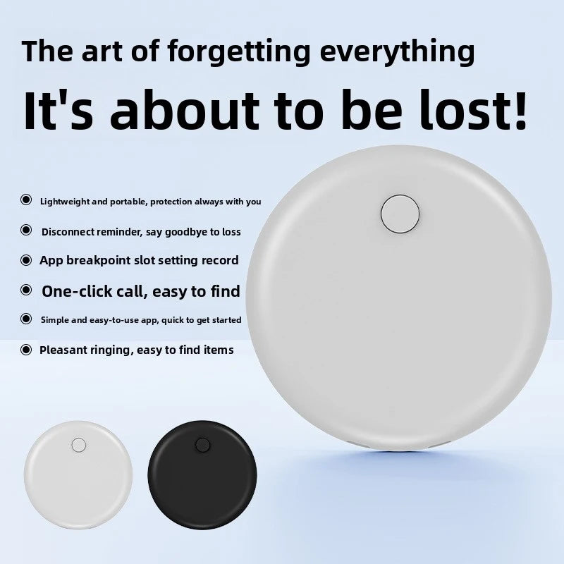 AirTag Anti-Loss Tracker: Round Tracker for Locating Items, Luggage and Keys; Compatible with Android