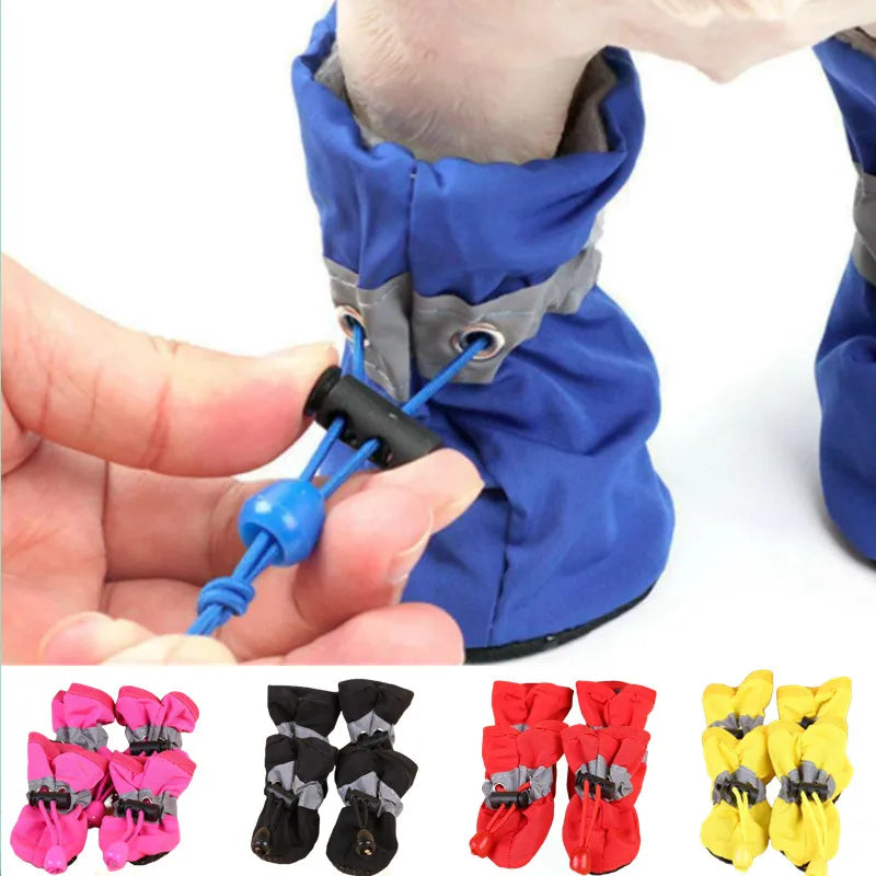 Waterproof Dog Boots – 4 pcs, anti-slip, for rain and walks