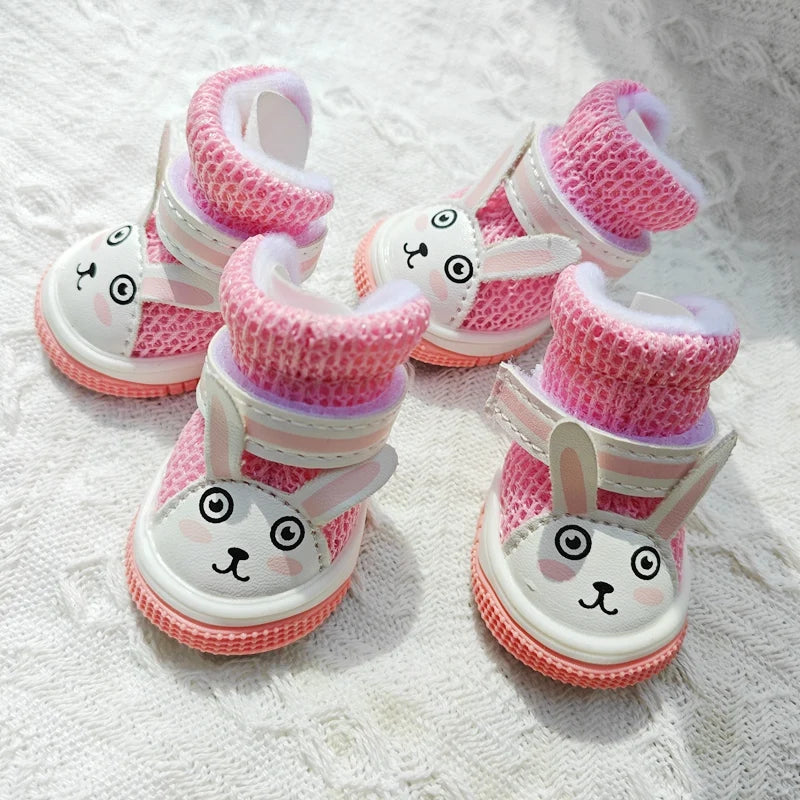 Summer Animal Cute Rabbit Dog Sneakers For Small Puppy Breathable Pet Sandal Shoes Footwear Boots Accessories Chihuahua Yorkie