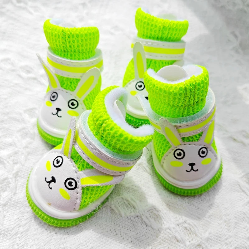 Summer Animal Cute Rabbit Dog Sneakers For Small Puppy Breathable Pet Sandal Shoes Footwear Boots Accessories Chihuahua Yorkie
