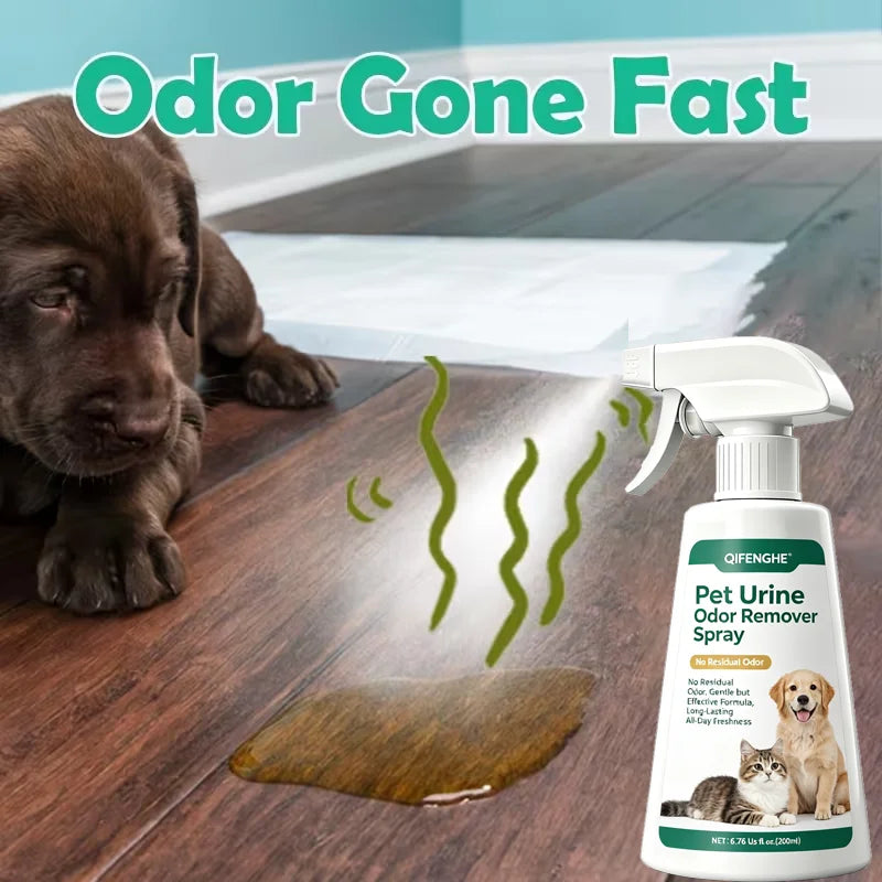 Pet Urine Deodorizer Spray, Powerful Odor Elimination, Gentle and Safe Formula, Long-Lasting Freshness for Home Pet Care