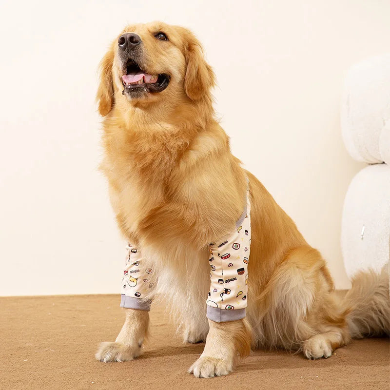 Large Dog Knee Protection Clothing Dirt-proof Pet Coats Protect Joint Breathable Pet Elbow Protect Cloth Portable Dog Supplies