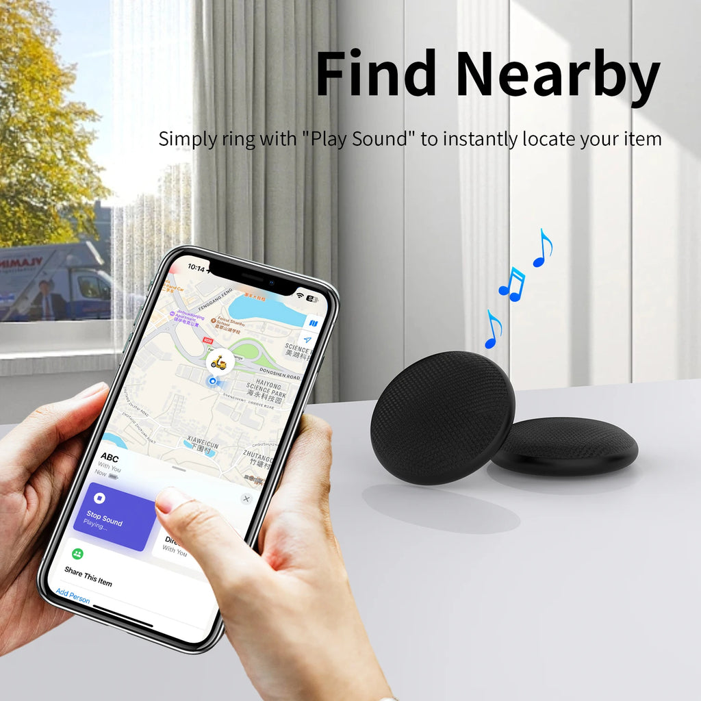 GDGO MFi Certified Pet Tracker AirTag Alternative Anti-Lost Device for Cats Dogs Bikes Compatible with iPhone