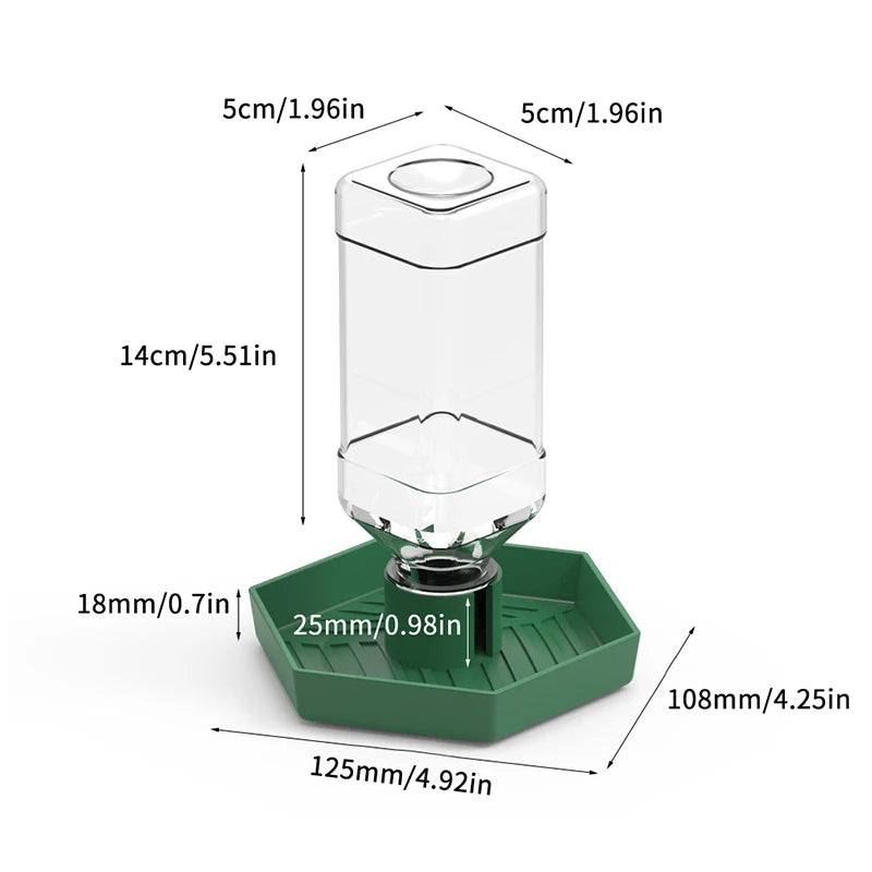 Reptiles Water Feeder Bowl Food Feeder Bottle For Reptiles Pet Anti-slip Automatic Dispenser For Lizards
