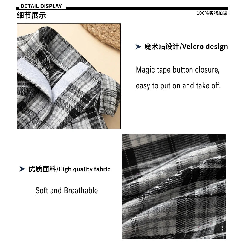 Plaid Shirts for Small Dogs and Cats – Polo Shirt for All Seasons