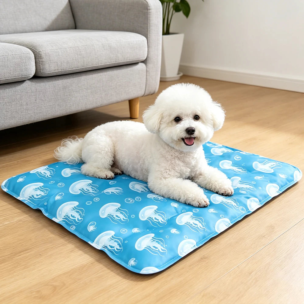 Pet Cooling Mat for Dogs And Cats Air Conditioning Gel Mat for Pets Soft Breathable Waterproof Non-Slip Pet Mat for Hot Weather