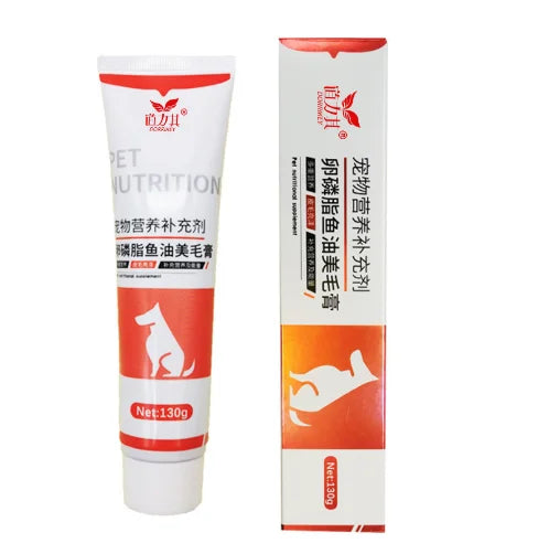Pet Nutrition Cream Cat Hair Cream 120g Hairball Removal Baby Cat Care Gastrointestinal Vomiting Hairball Lysine Probiotics