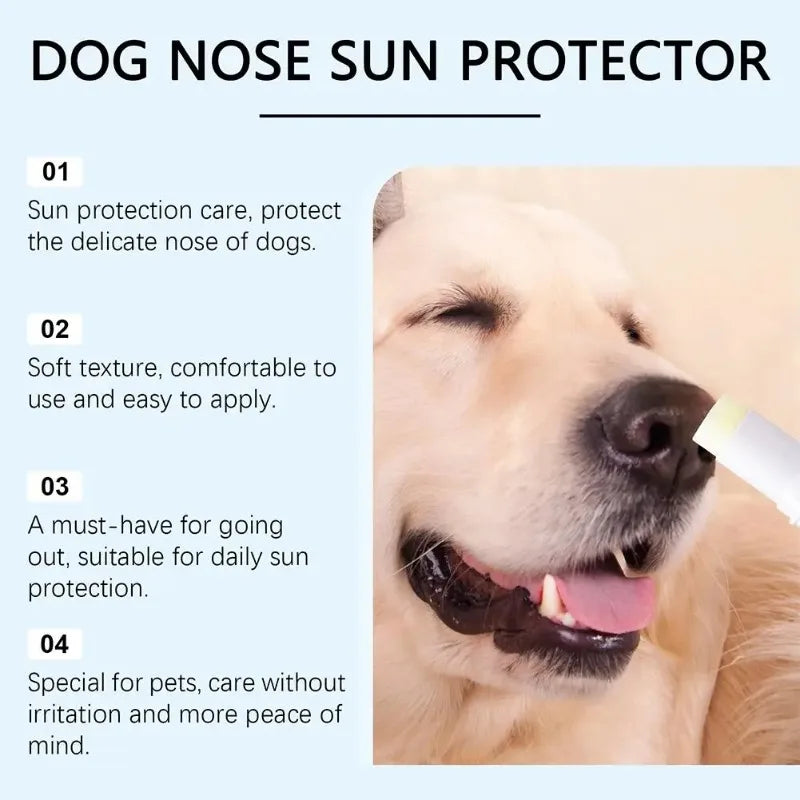 Dog Nose Sun Protector 2 in 1 Sunscreen and Repair Balm for Dogs Protect Soothe Hydrate Pet Care Pet Cracked Foot Repair Nursing
