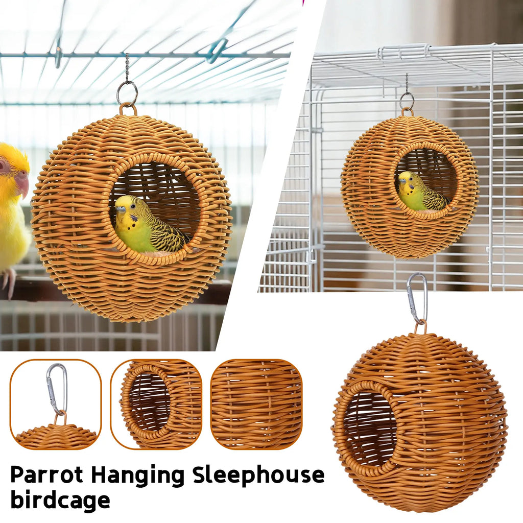 Parrot Rest House – Chew-Resistant, for Cockatiels and Budgies