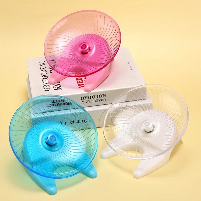 Silent Running Wheel for Small Pets - Quiet Safe Exercise Equipment Ideal for Hamsters, Mice, Parrots, and Other Small Animals