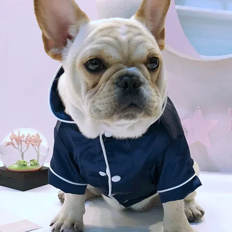 Dog Soft Silk French Bulldog Pajamas Pet Dog Shirts for Small Dogs Shirt Cat Pajamas Clothing