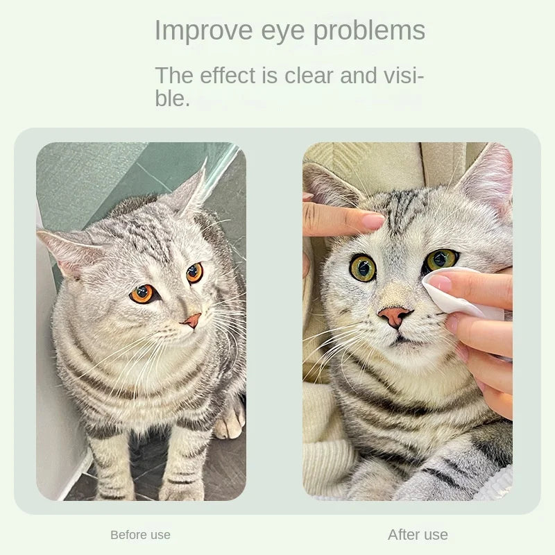 Pet Ear Cleaning Wipes Pet Eye Wipes Cats and Dogs Tearmark Wet Wipes Cats and Dogs Universal No Irritation Cleaning Products