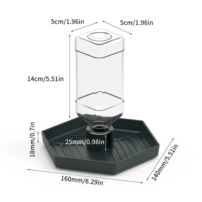 Reptiles Water Feeder Bowl Food Feeder Bottle For Reptiles Pet Anti-slip Automatic Dispenser For Lizards