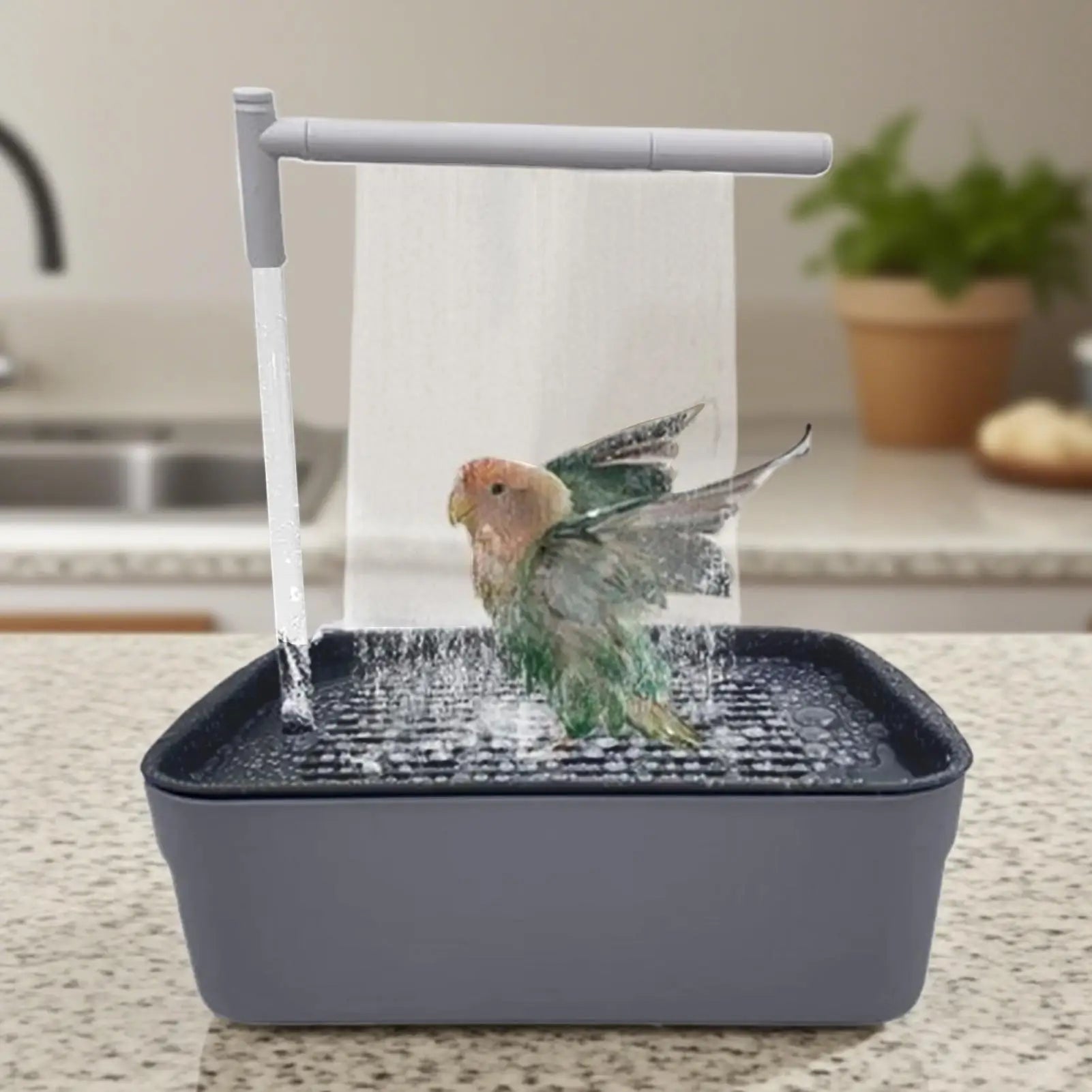 Automatic Bird Bath Tub – Water Circulation, Bird Shower