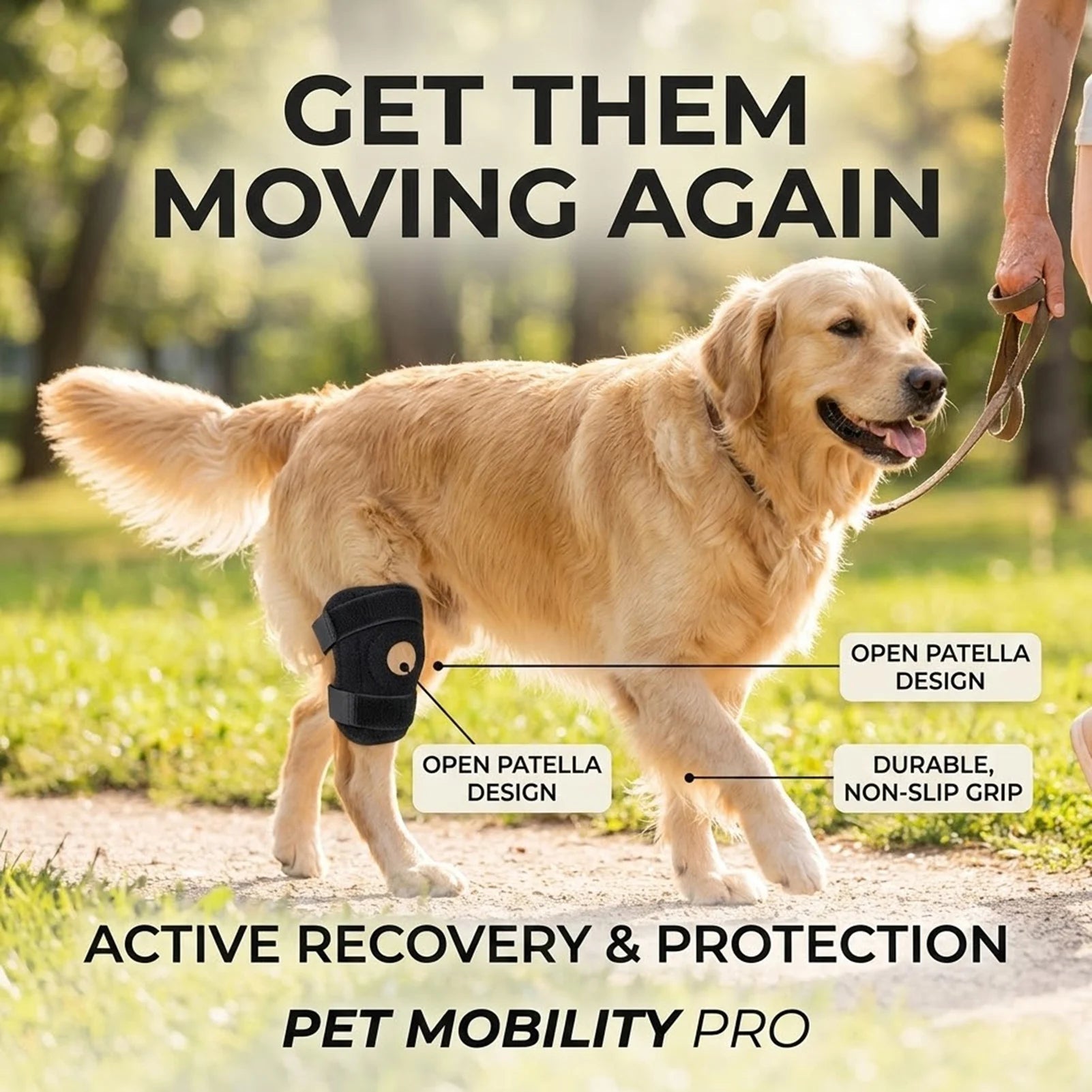 Pet Knee Brace For Dog Protector Support Protects Bandage Pet Knee Pads Dog Injury Recovery for Leg Joint Brace Bandage