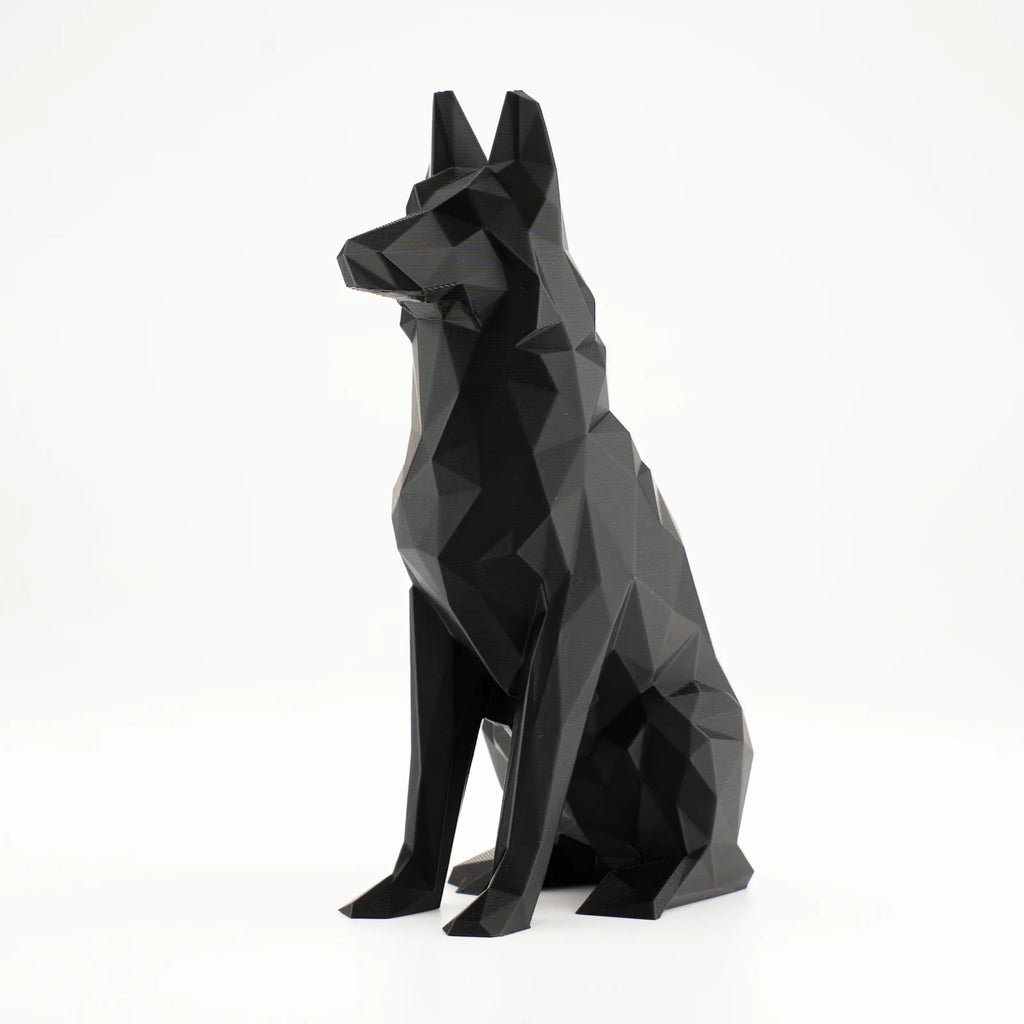 Dog Figurine Animal Statues Black German Shepherd Sculptures Ornament Elegant Designs for Room & Car Decoration Idea Festive Gift