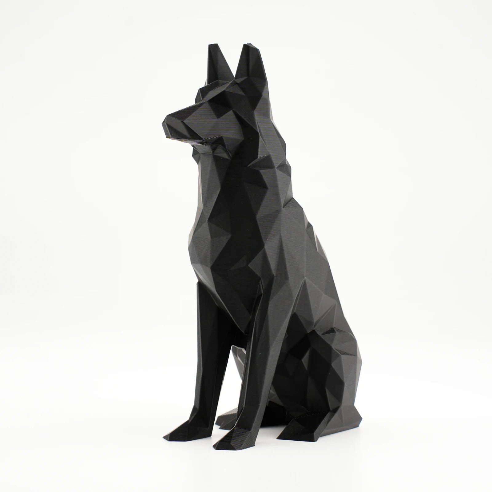 Dog Figurine Animal Statues Black German Shepherd Sculptures Ornament Elegant Designs for Room & Car Decoration Idea Festive Gift
