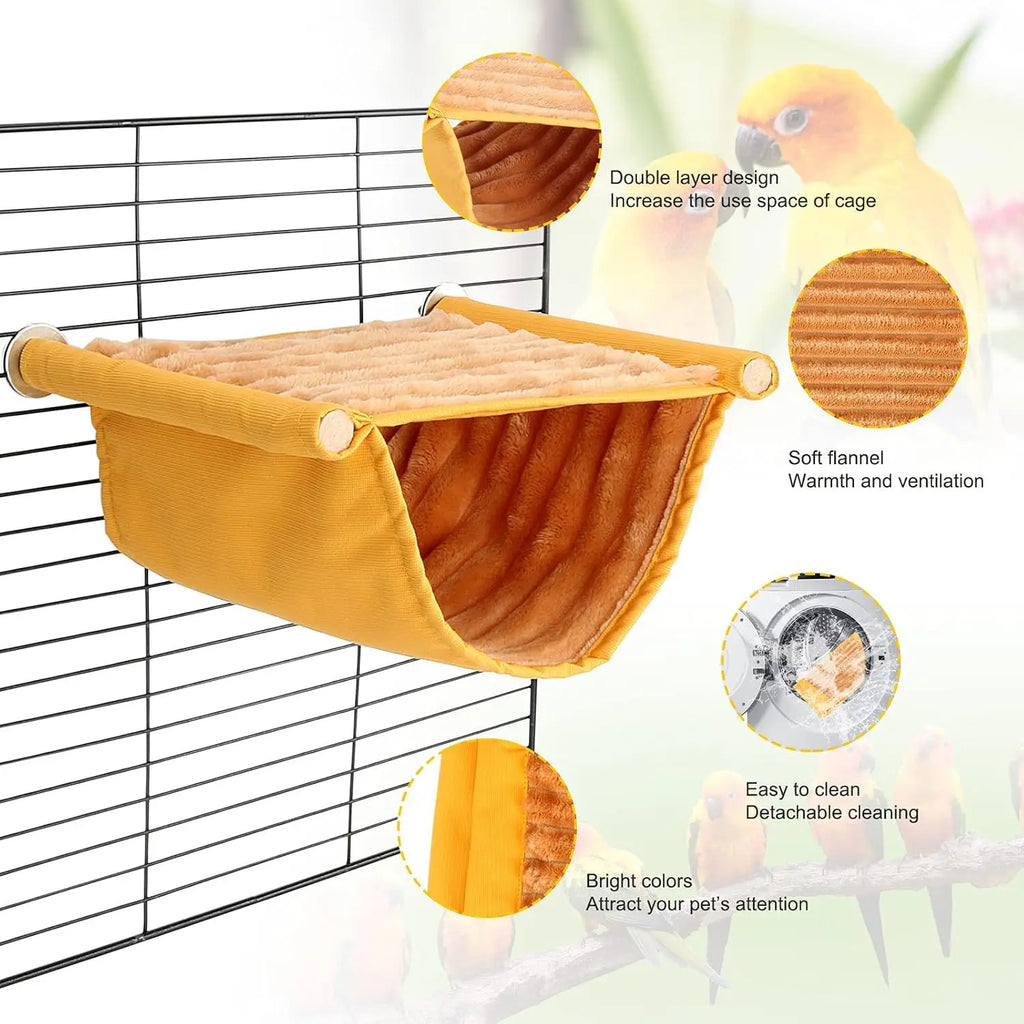 Plush Parrot Nest and House – Soft, Warm, 2 Sizes