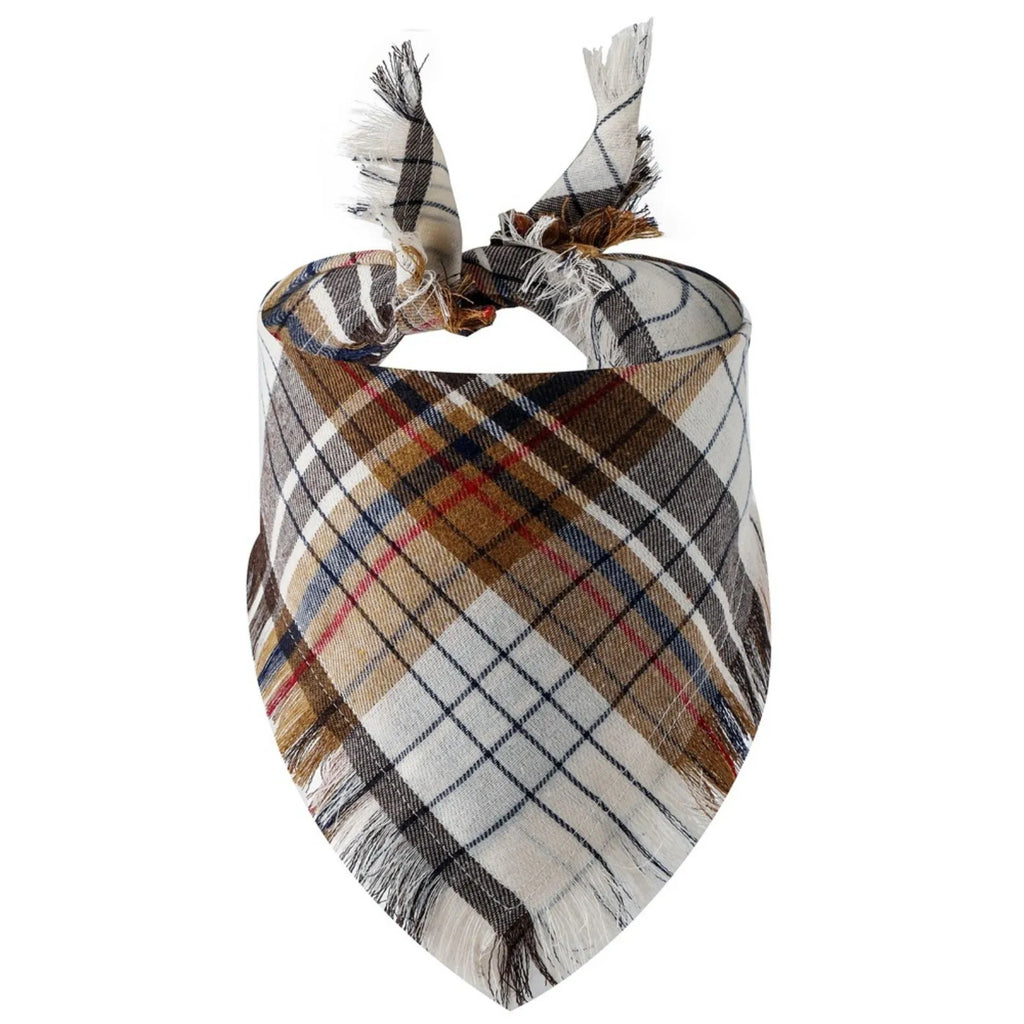 Plaid Tassel Dog Bandana Pet Triangular Scarf Pet Dog Cat Scarf Dog Supplies Photo Prop Stuff Bib Cat Puppy Accessories