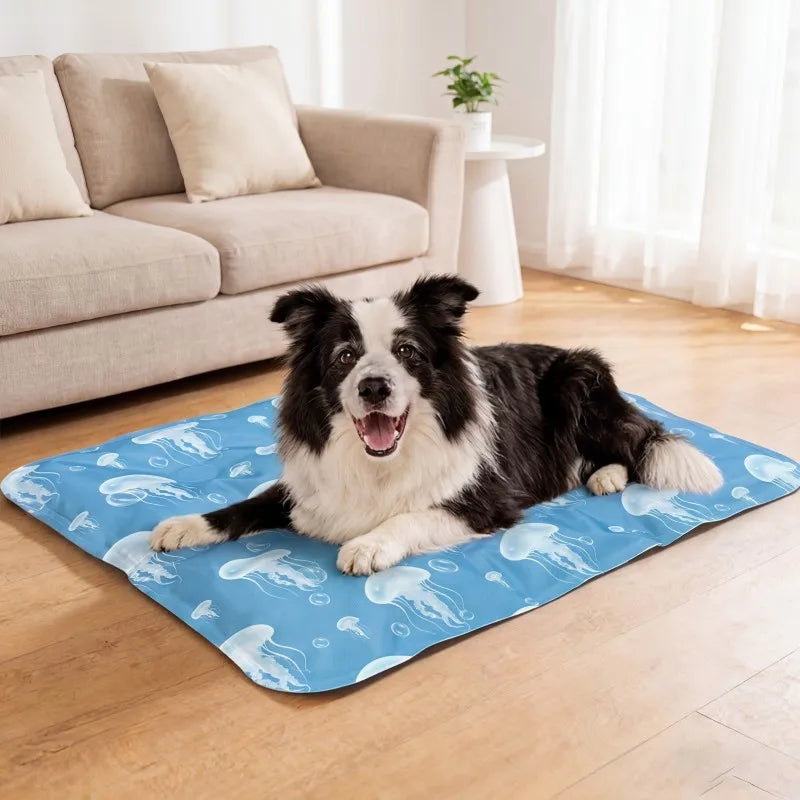 Pet Cooling Mat for Dogs And Cats Air Conditioning Gel Mat for Pets Soft Breathable Waterproof Non-Slip Pet Mat for Hot Weather
