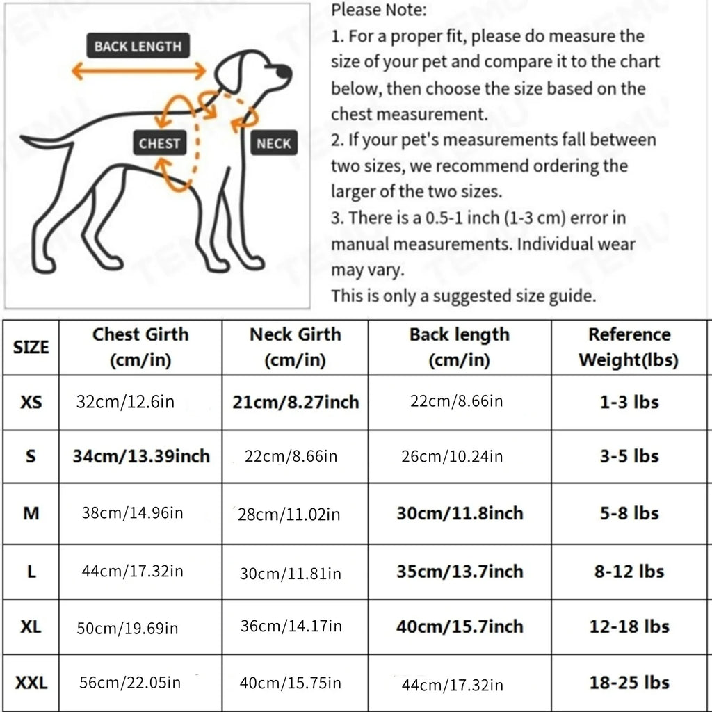 Printed Shirt for Small and Medium Dogs – Hoodie for All Seasons
